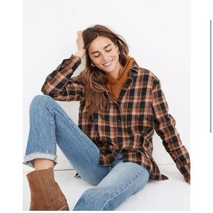 NWT MADEWELL Flannel Shit Plaid